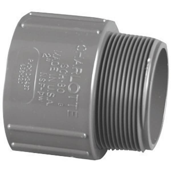 Charlotte Pipe And Foundry Charlotte Pipe 1-1/2 in. Slip X 1-1/2 in. D MPT PVC Adapter 1 pk PVC 08109 1400 - main